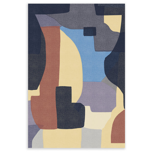 Moglea Tosca art print featuring vibrant abstract artwork on high-quality paper, suitable for framing and wall decor.